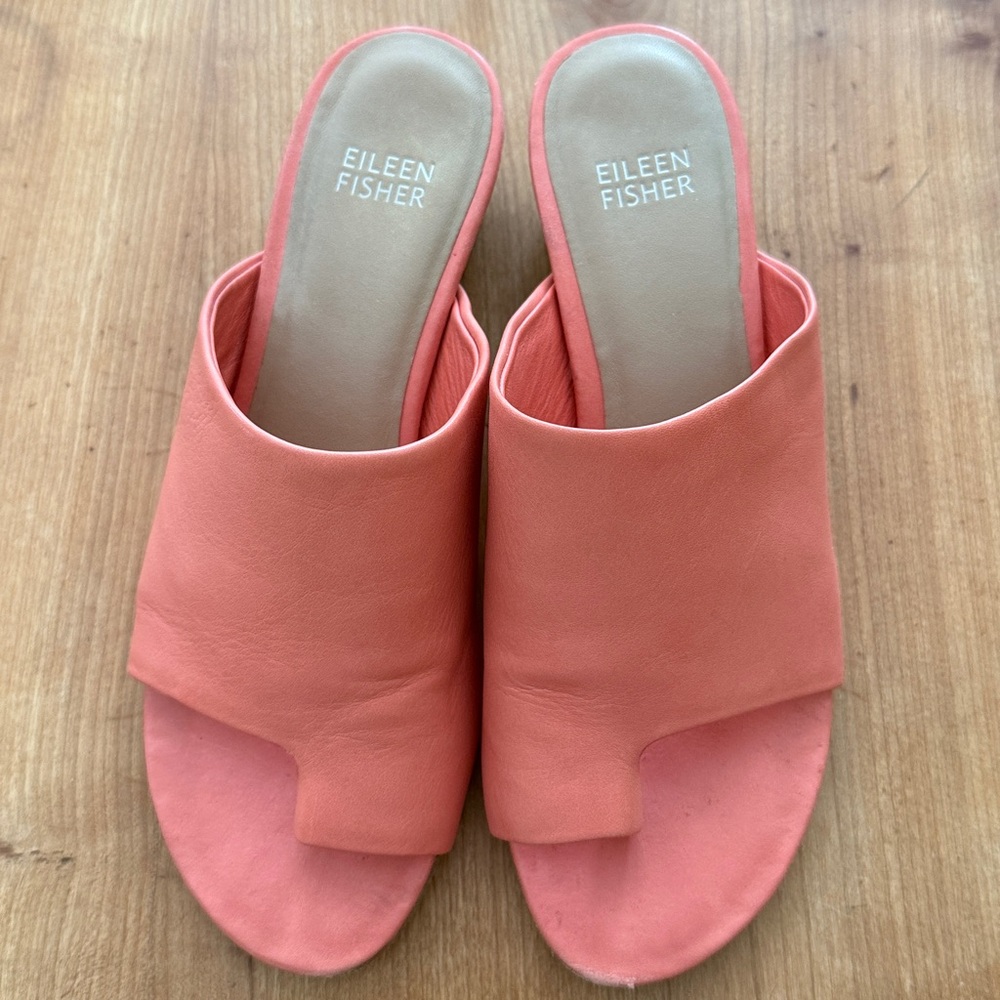 Eileen Fisher Women's Terracotta Open-Toe Mules